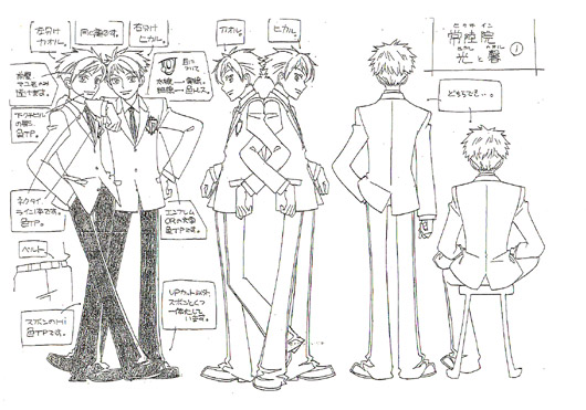 Linake's Anime-tion Art - Settei:: OURAN HIGH SCHOOL HOST CLUB