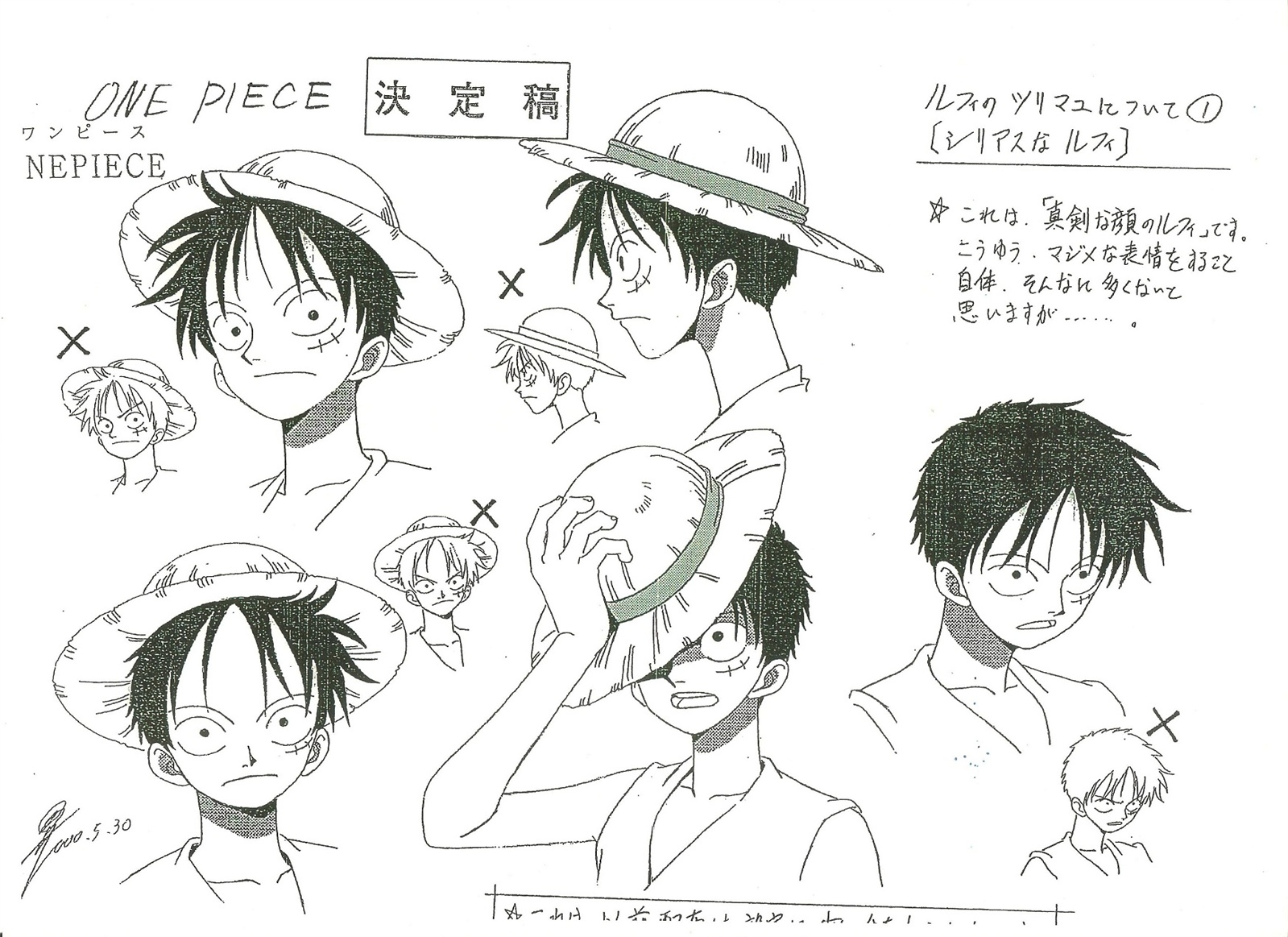 Luffy Sheet Character Model Sheet One Piece Anime One vrogue.co
