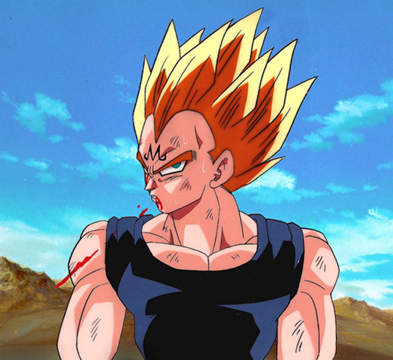 majin vegeta blood