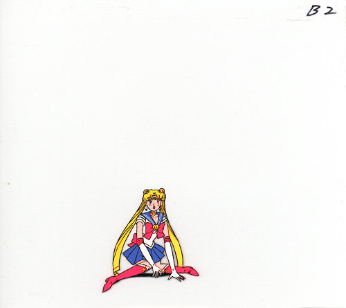 sailor moon sitting on moon