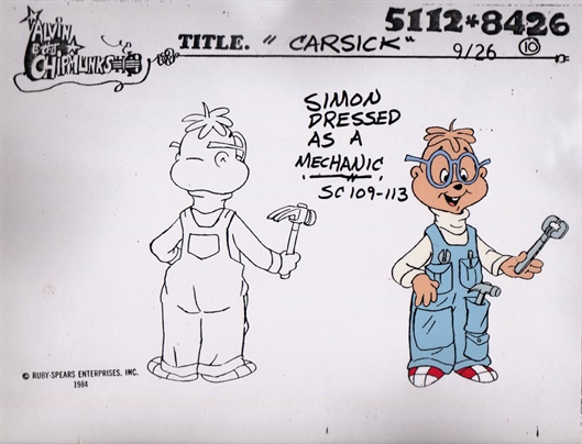 Simon's Cels - Alvin and the Chipmunks Character Models